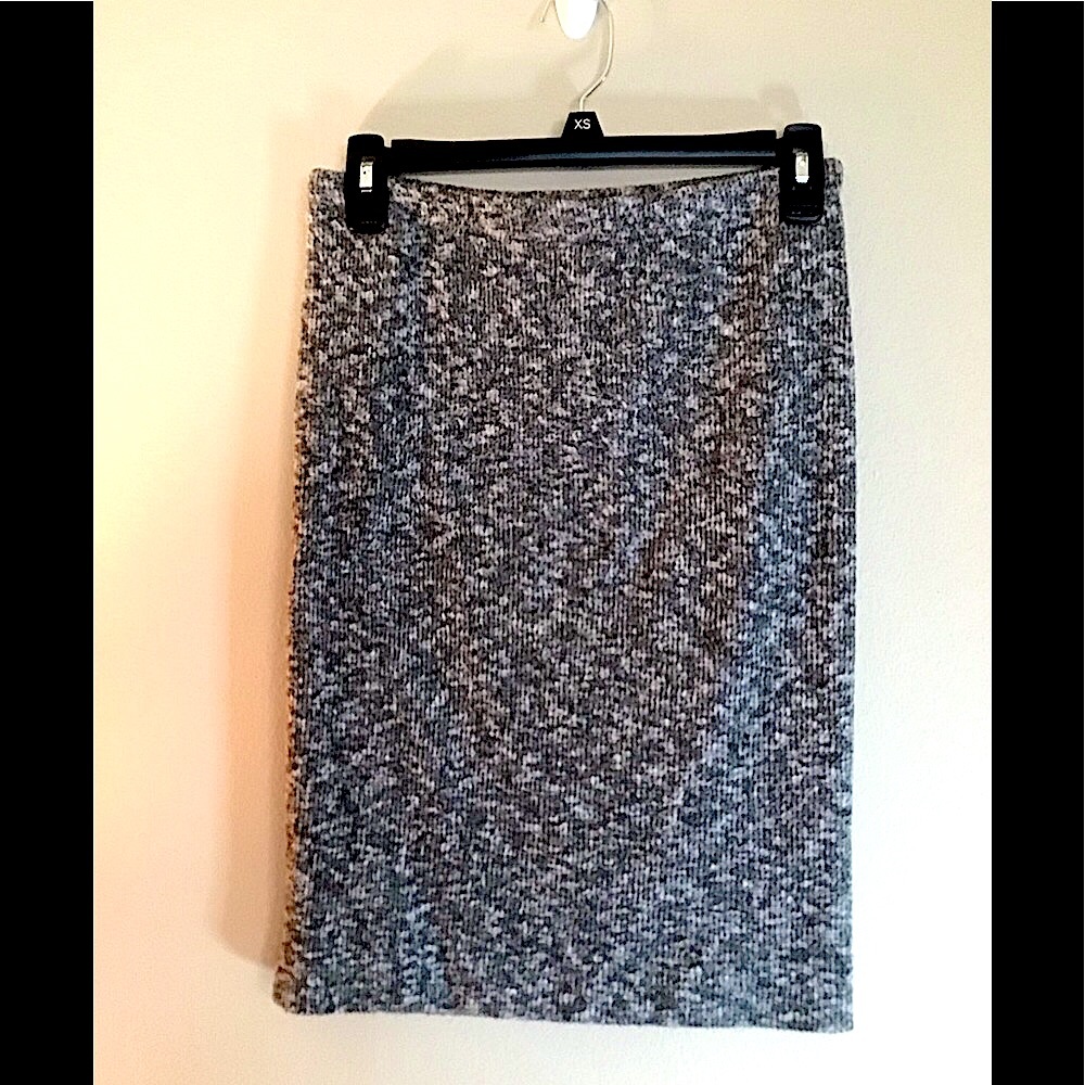 Express fuzzy sweater skirt